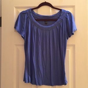 Blue knit shirt